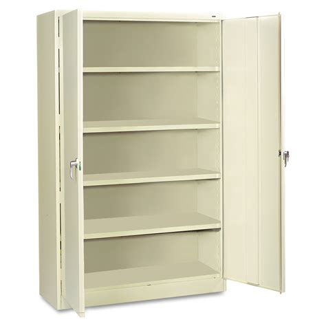 5-shelf putty steel jumbo storage cabinet|Tennsco Jumbo Storage Cabinet, 5.